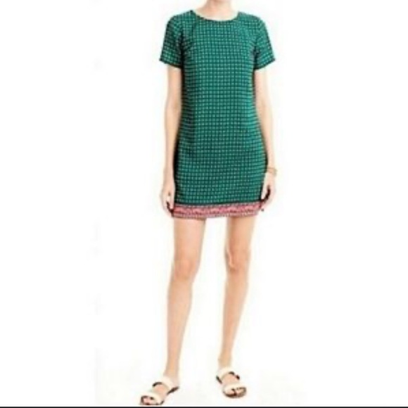 J. Crew Dresses & Skirts - J Crew 60’s Inspired Gallery Shift Dress | Green | Size 6